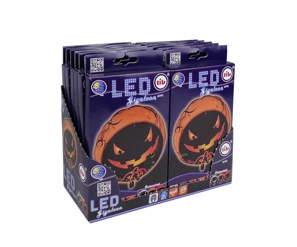 Palloncino foil LED Zucca spaventosa 5