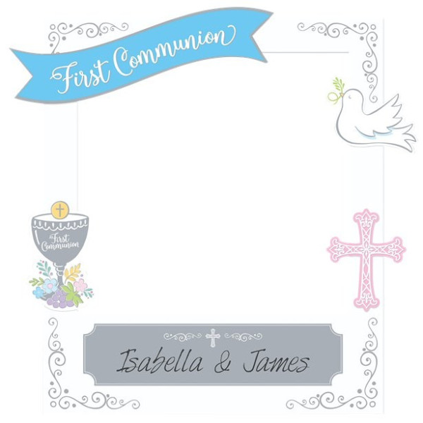 DIY first communion photo frame
