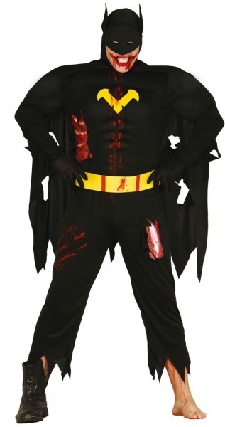 Strimlet Bat Man-kostume til mænd
