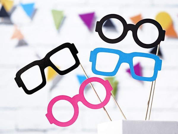 Set de accesorios para fotos crazy glasses 4 piezas 3