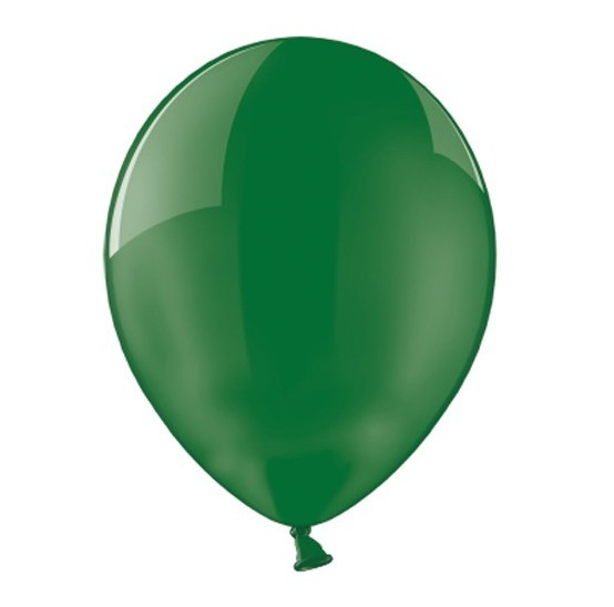 100 globos de látex verde con amuleto de la suerte 25cm