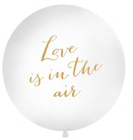 Kærlighed er i luften XL ballon guld 1m
