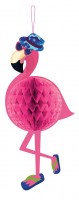 Surfer Flamingo Honeycomb Ball