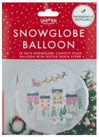 Vorschau: Schneekugel Folienballon 56cm