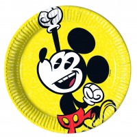8 assiettes en papier super cool Mickey Mouse