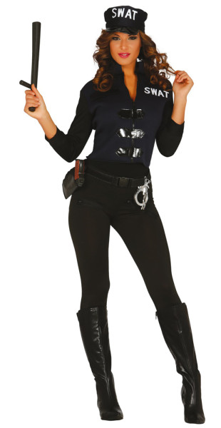 Sexy SWAT agent ladies costume