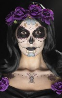 Day of the dead make up and adhesive tattoo set