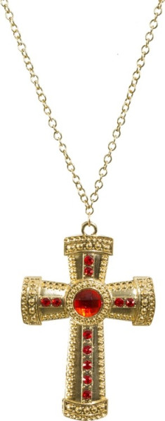 Złoty łańcuszek z krzyżem biskupim