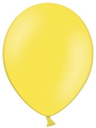 50 party star balloons lemon yellow 23cm