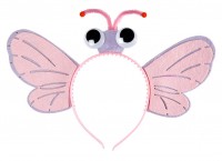 Widok: Flappy motylkowa opaska na głowę w kolorze różowym