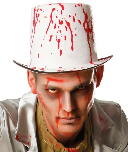 Chapeau haut de forme Halloween horreur sanglante