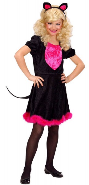 Schwarzes Kätzchen Luna Kostüm Für Mädchen