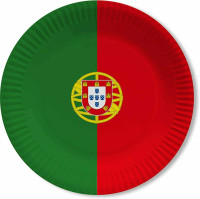 10 papierowych talerzy Portugalia Lizbona 23cm