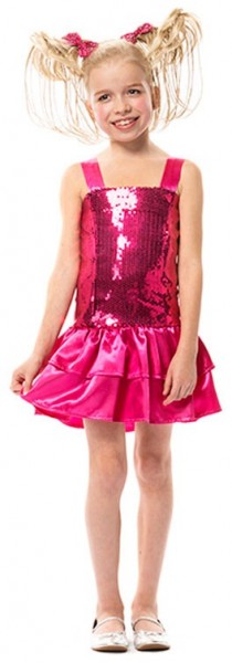 Pink Lina children's sequin dress