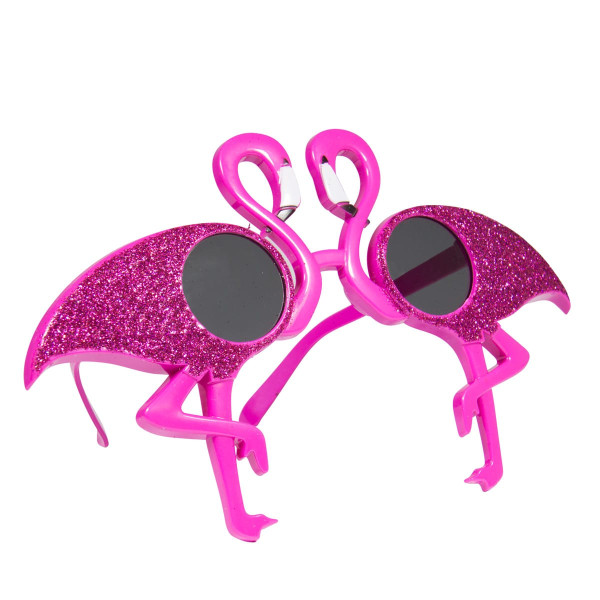 Różowe okulary we flamingach