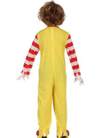 Vista previa: Disfraz de payaso hamburguesa de terror niño