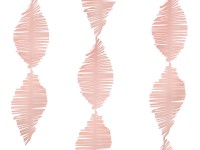 Vista previa: Guirnalda de papel crepe rosa claro 3m
