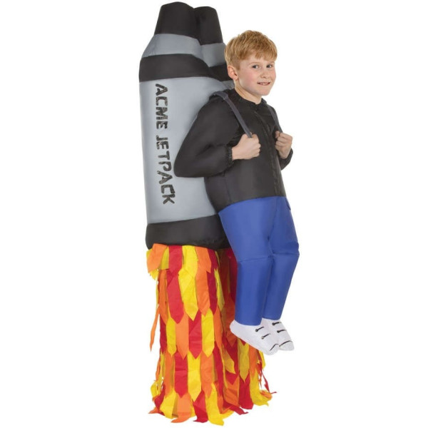 Aufblasbares Raketen Kostüm für Kinder 2