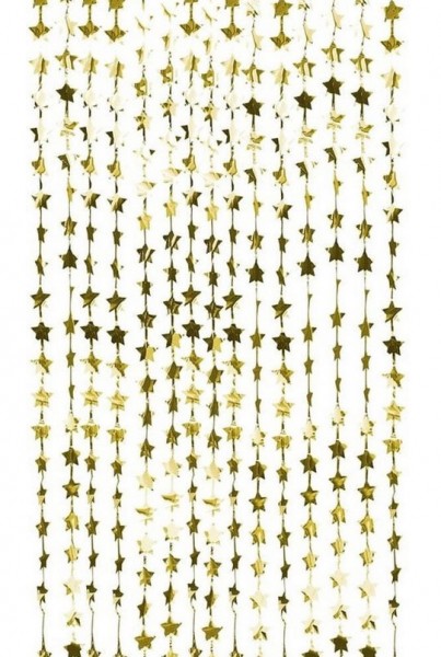 Goldener Sternen-Wandbehang 2m 3
