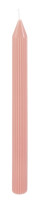 2 Taper Candles Fluted Old Pink 2 x 25cm