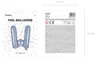 Vorschau: Holografischer W Folienballon 35cm