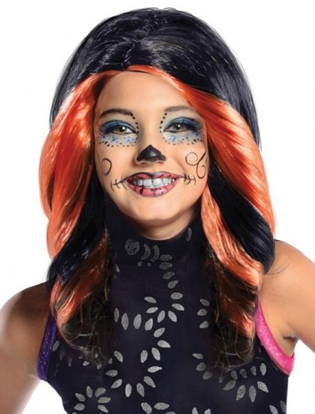 Halloween pruik Skelita Calaveras Monster High voor kinderen