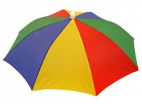 Bunter Regenschirm Hut