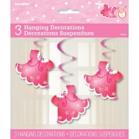 Preview: Baby Girl Emilia Swirl Hanging Decoration