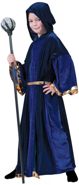Blue wizard robe for children