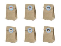 Preview: 6 Woodland gift bags 8 x 16cm