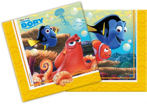 20 Finds Dory Fishy Friends Napkins 33cm