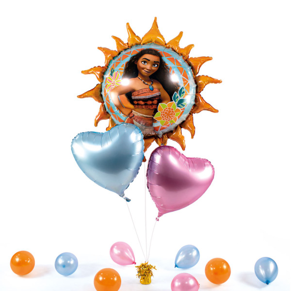 XXL Heliumballon in der Box 3-teiliges Set Vaiana