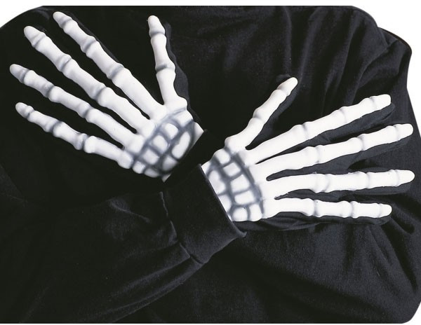 Leuchtende 3D Knochen Handschuhe