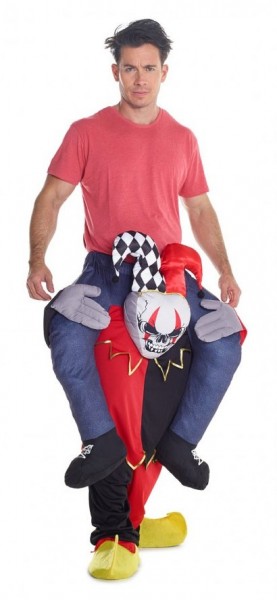 Piggyback costume horror jester 2