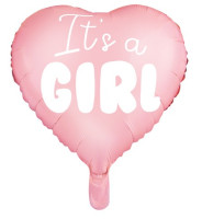 Vorschau: Baby Prinzessin Herzballon 45cm