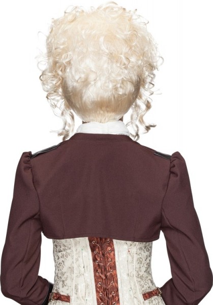 Perruque baroque bouclée blonde