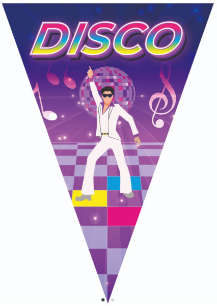 Disco Party Wimpelkette 5m