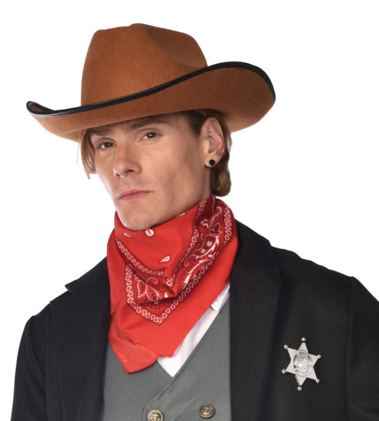 Classic cowboy scarf red