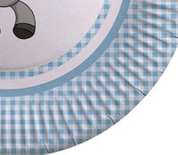 Preview: Donkey cardboard plate blue