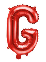 Vorschau: Roter G Buchstabenballon 35cm
