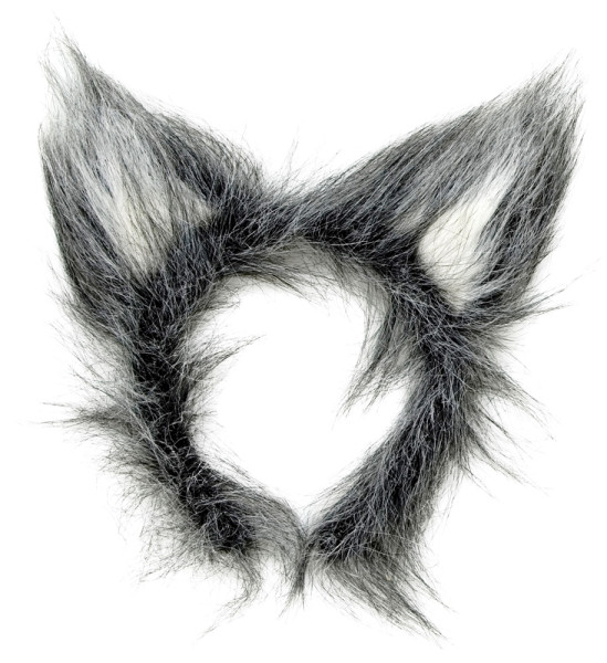 Wolfsohren Haarreif aus Plüsch