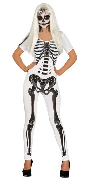 Elegante tuta da donna con scheletro