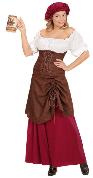 Disfraz de camarera medieval para mujer