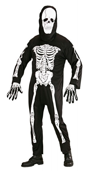 Black skeleton suit for men 3