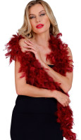 Feather boa wine red deluxe 80g