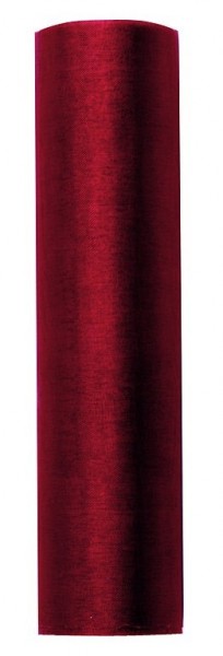 Organza fabric in wine red 16cmx9m 2
