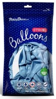 10 Partystar metallic Ballons pastellblau 27cm