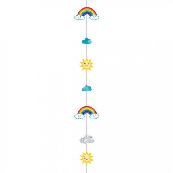 Rainbow balloon pendant 1,8m