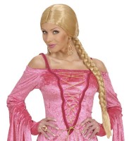 Preview: Wig with plait medieval princess