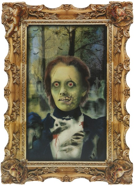 Hologramm Wandgemälde Lady Mary Zombie Portrait
